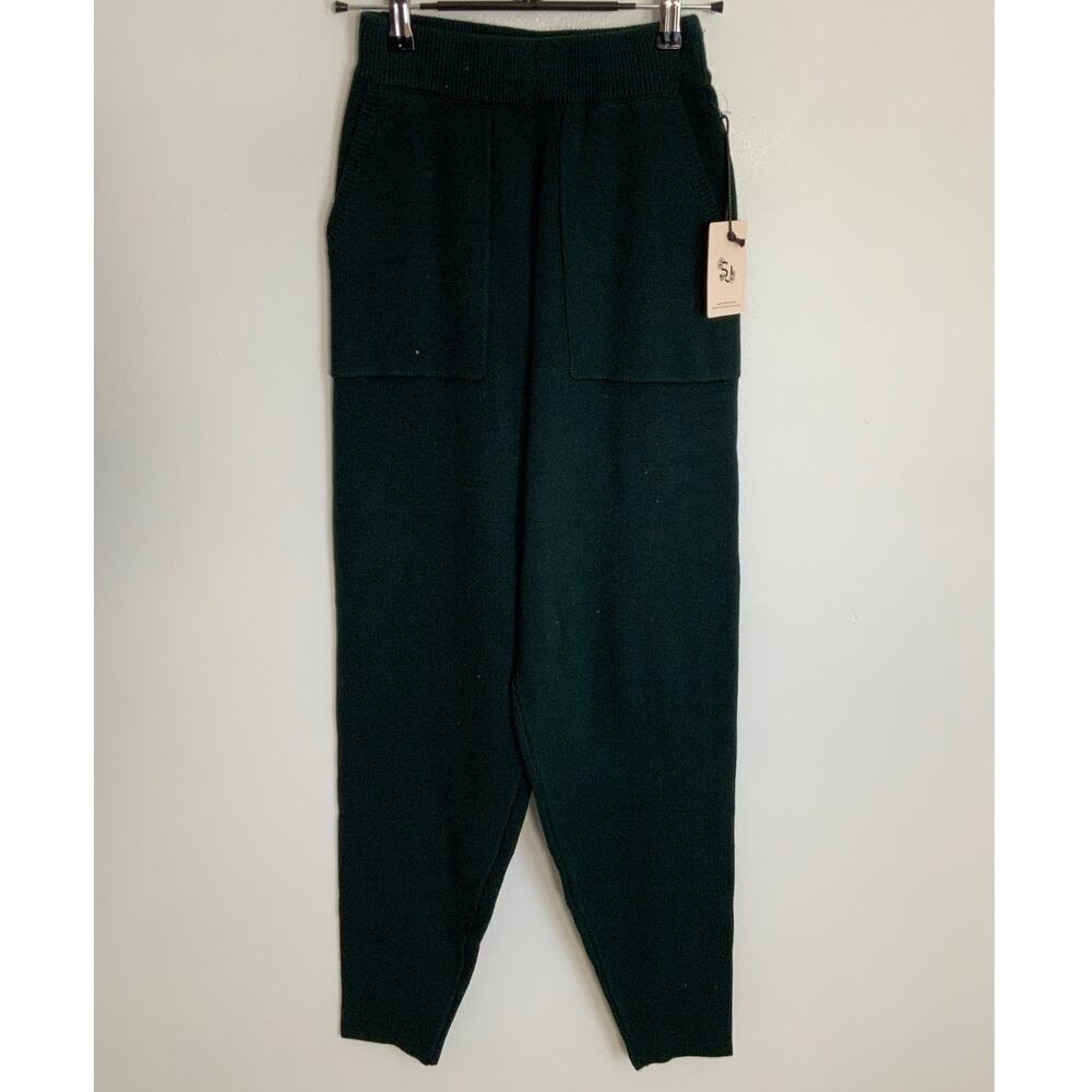 Sincerely Jules Green knit pants NWT size xs - Picture 1 of 4